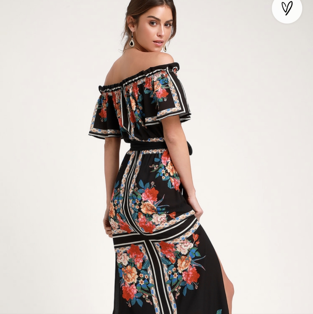 Black maxi dress